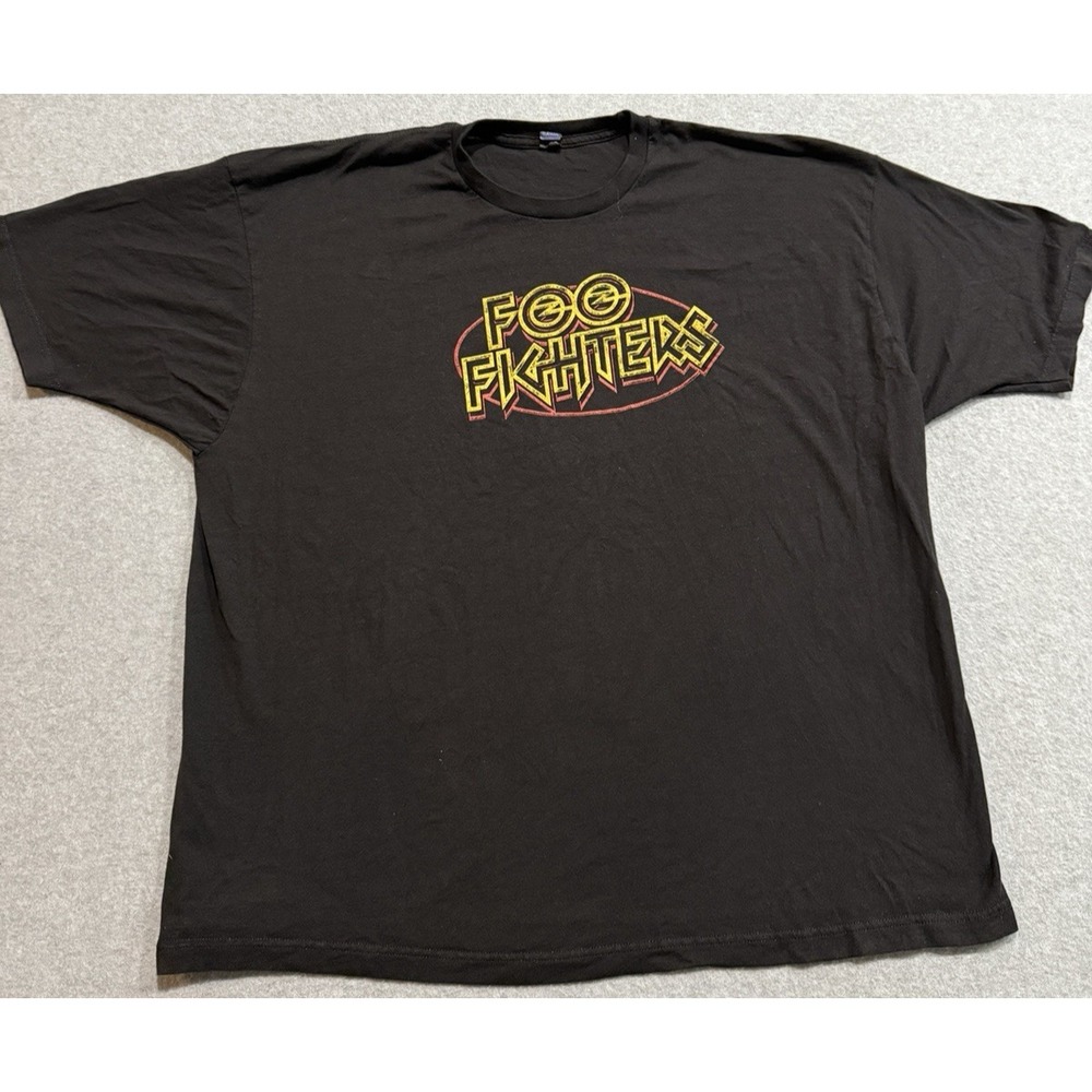 Foo Fighters Vintage Tultex Black Logo T-Shirt XXXL 3XL